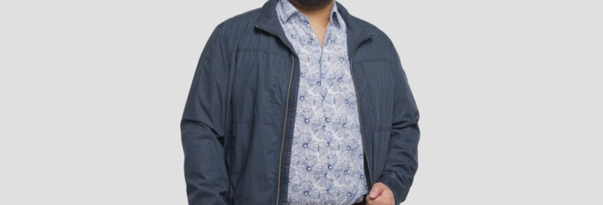 blouson grande taille homme