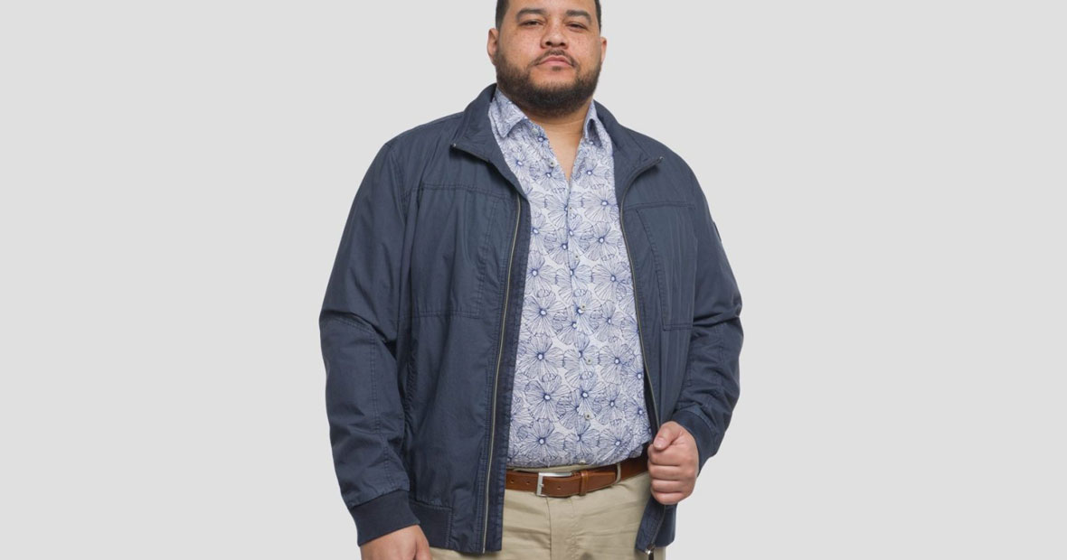 blouson grande taille homme